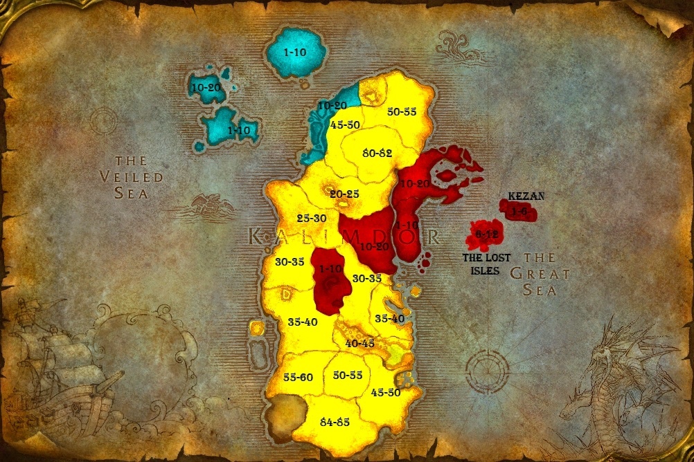 cataclysm leveling areas